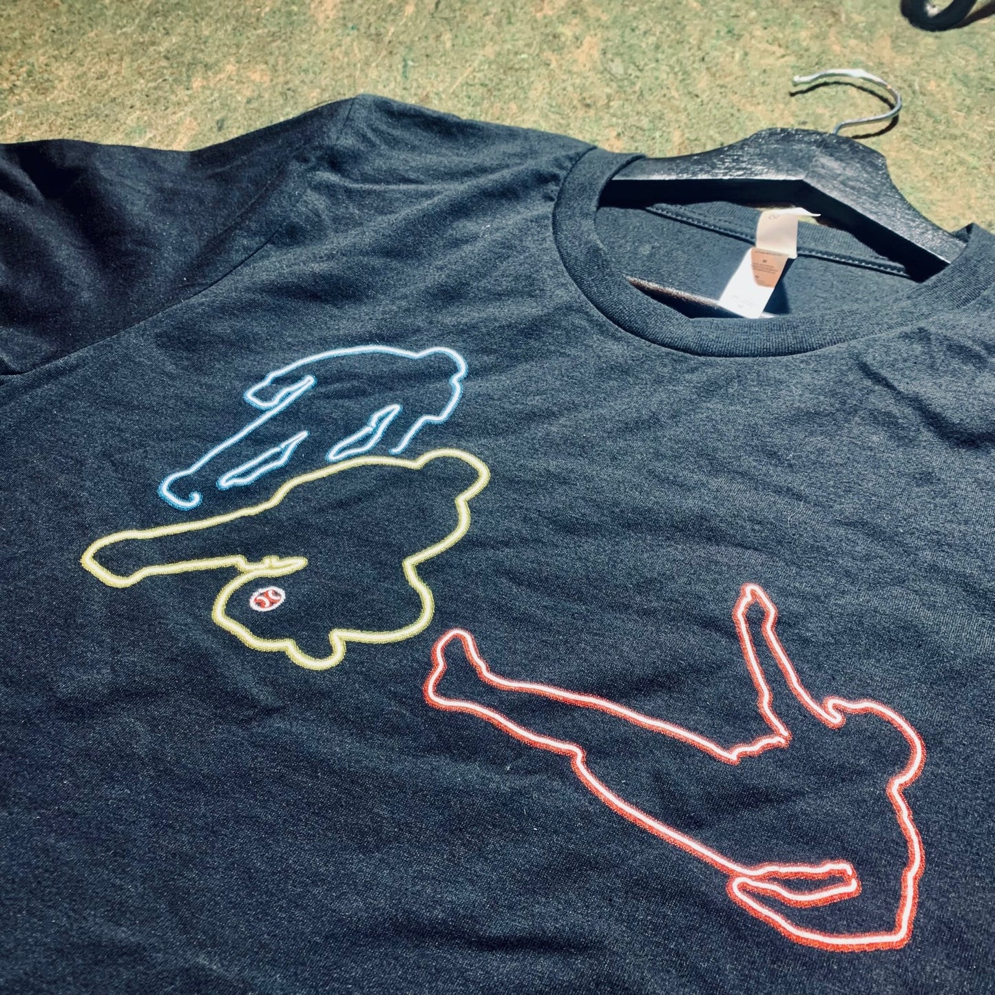 Neon Baseball - Black Tee